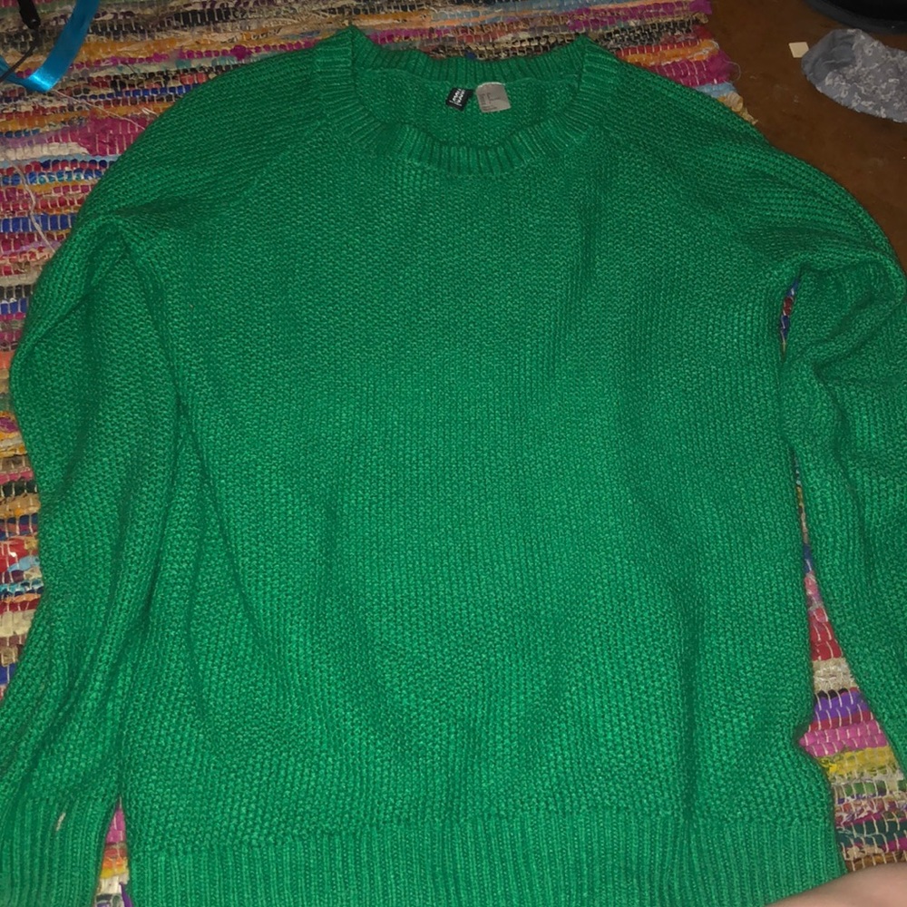 H&M Oversized Green Sweater